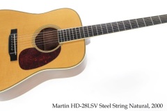 Martin HD-28LSV Steel String Natural, 2000 Full Front View