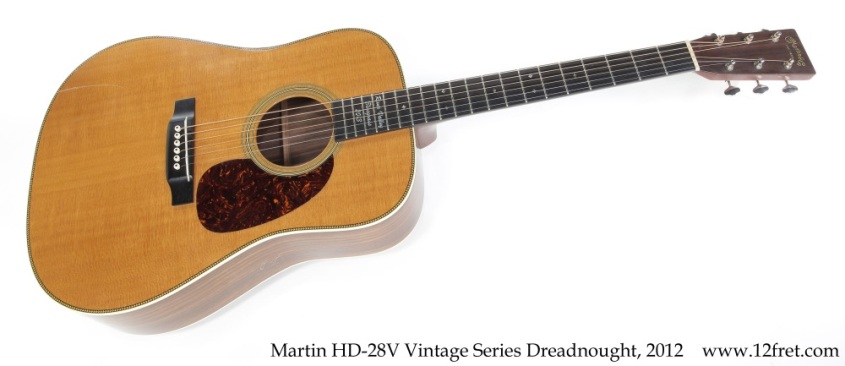 Martin HD-28V Vintage Series Dreadnought, 2012 Full Front View