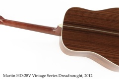 Martin HD-28V Vintage Series Dreadnought, 2012 Full Rear View