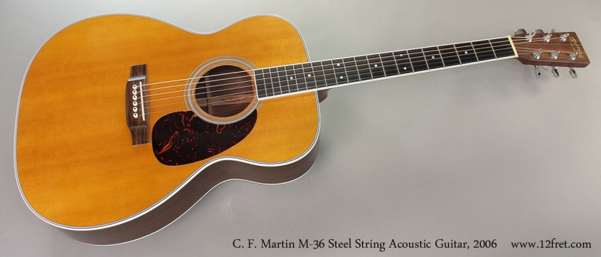 C. F. Martin M-36 Steel String Acoustic Guitar, 2006 Full Front View