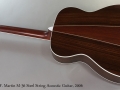 C. F. Martin M-36 Steel String Acoustic Guitar, 2006 Full Rear View
