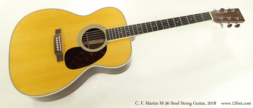 C. F. Martin M-36 Steel String Guitar, 2018 Full Front View