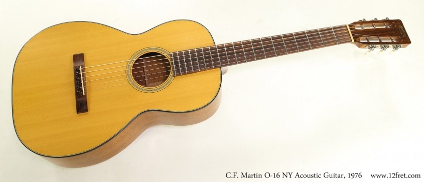 C.F. Martin O-16 NY Acoustic Guitar, 1976  Full Front View