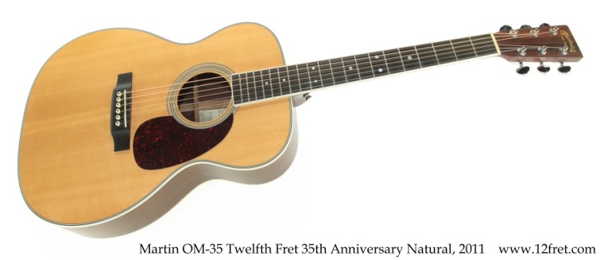 Martin OM-35 Twelfth Fret 35th Anniversary Natural, 2012 Full Front View