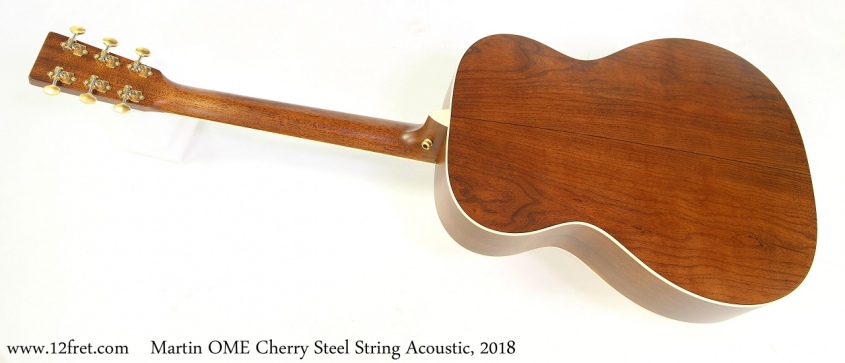 Martin OME Cherry Steel String Acoustic, 2018 Full Rear View