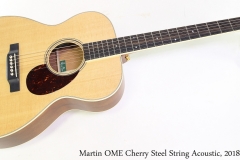 Martin OME Cherry Steel String Acoustic, 2018 Full Front View