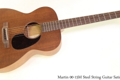 Martin 00-15M Steel String Guitar Satin Full Front View