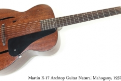Martin R-17 Archtop Guitar Natural Mahogany, 1937 Full Front View