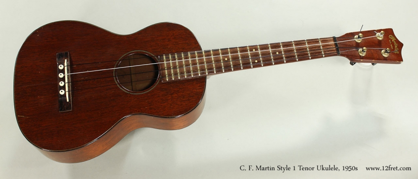 C. F. Martin Style 1 Tenor Ukulele, 1950s Full Front View