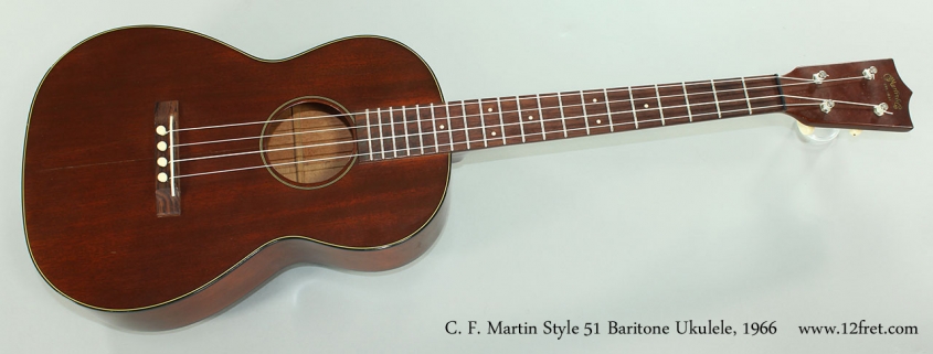 C. F. Martin Style 51 Baritone Ukulele, 1966 Full Front View