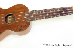 C F Martin Style 1 Soprano Ukulele, 1917   Full Front View