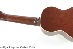 Martin Style 2 Soprano Ukulele, 1940s Full Rear View