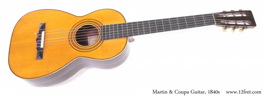 Martin & Coupa Guitar, 1840s Full Front View