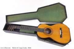 Martin & Coupa Guitar, 1840s Case Open View