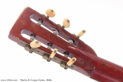 Martin & Coupa Guitar, 1840s Head Rear View