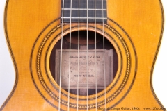 Martin & Coupa Guitar, 1840s Top with Label View