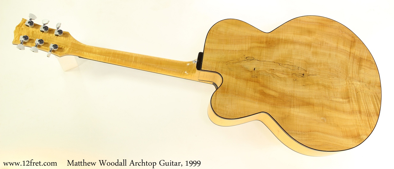 Matthew Woodall Archtop Guitar, 1999 Full Rear View