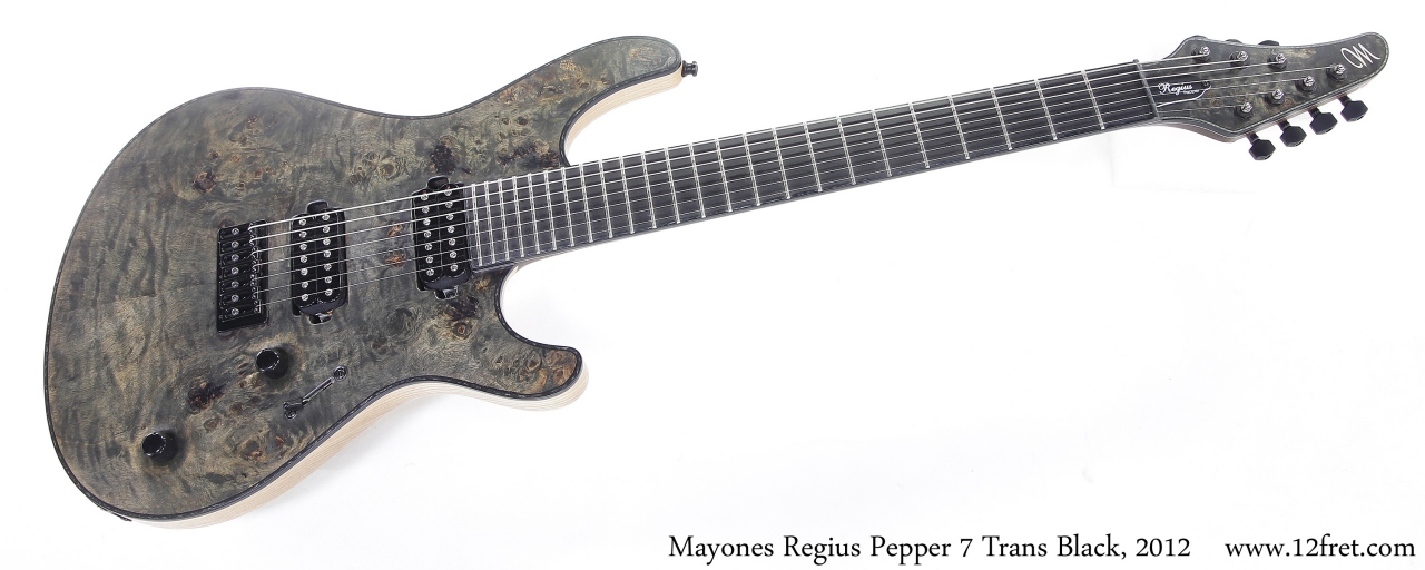 Mayones Regius Pepper 7 Trans Black, 2012 Full Front View