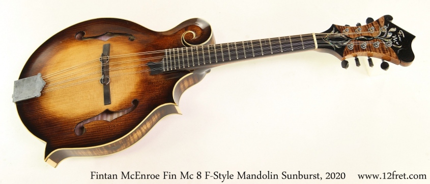 Fintan McEnroe Fin Mc 8 F-Style Mandolin Sunburst, 2020 Full Front View