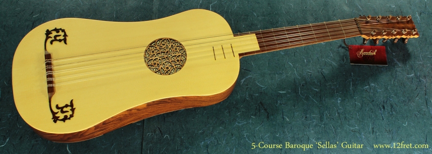 5-Course Baroque Guitar full front view