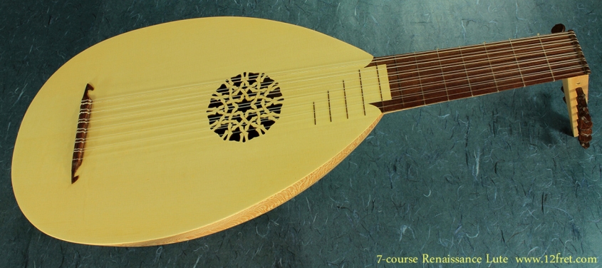 7-Course Renaissance Lute full front view