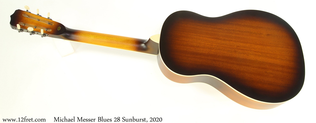 Michael Messer Blues 28 Sunburst, 2020 Full Rear View