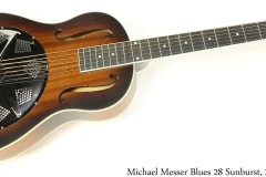 Michael Messer Blues 28 Sunburst, 2020 Full Front View