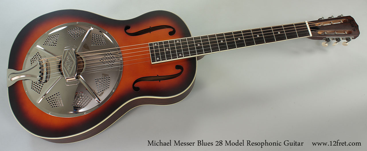 Michael Messer Blues 28 Model Resophonic Guitar Full Front View