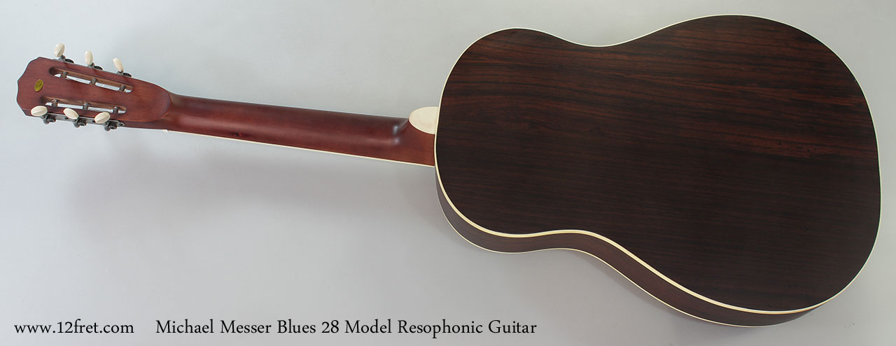 Michael Messer Blues 28 Model Resophonic Guitar Full Rear View