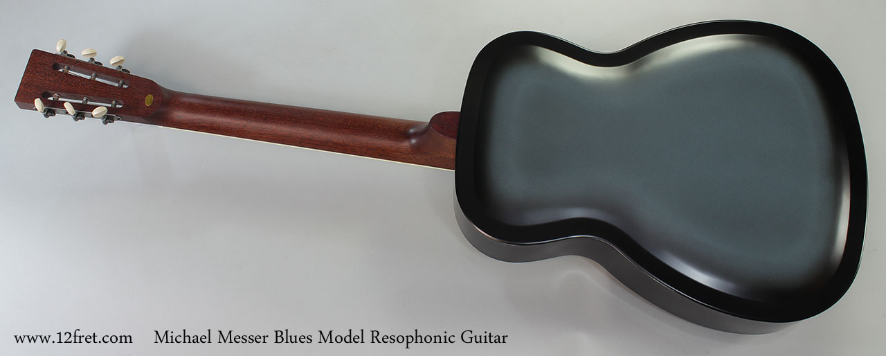 Michael Messer Blues Model Resophonic Guitar Full Rear View