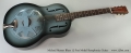 Michael Messer Blues 12-Fret Model Resophonic Guitar Full Front VIew