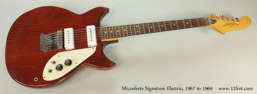 Microfrets Signature Electric, 1967 to 1969 Full Front View