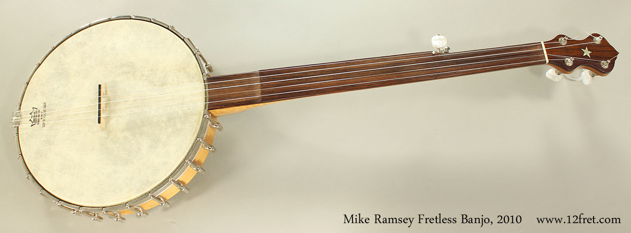 Mike Ramsey Fretless Banjo, 2010 Full Front View