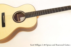 Scott Milligan L-00 Spruce and Rosewood Guitar, 2018   Full Front View