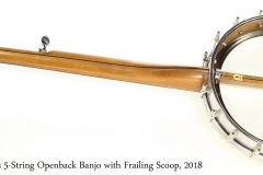 Dave Mills 5-String Openback Banjo with Frailing Scoop, 2018   Full Rear View