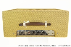 Mission 5E3 Deluxe Tweed Kit Amplifier, 1990s Full Top View