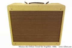 Mission 5E3 Deluxe Tweed Kit Amplifier, 1990s Full Front View