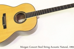 Morgan Concert Steel String Acoustic Natural, 1995 Full Front View