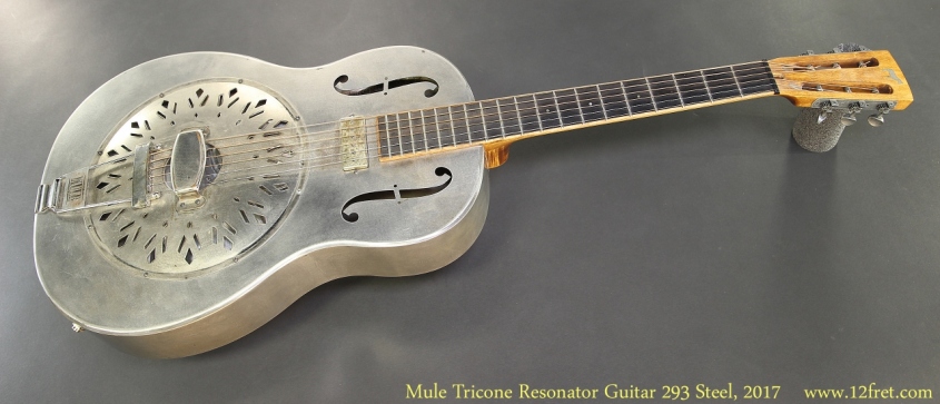 Mule Tricone Resonator Guitar 293 Steel, 2017 Full Front View