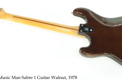 Music Man Sabre 1 Guitar Walnut, 1978 Full Rear View