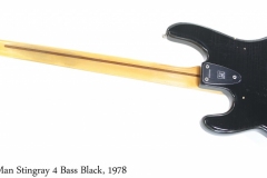 MusicMan Stingray 4 Bass Black, 1978 Full Rear View