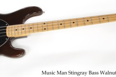 Music Man Stingray Bass Walnut, 1979 Full Front View