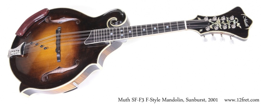 Muth SF-F3 F-Style Mandolin, Sunburst, 2001 Full Front View
