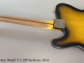 Nash Guitars Model T-2 HB Sunburst, 2014 Full Rear View