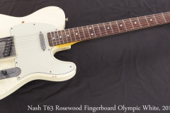 Nash T63 Rosewood Fingerboard Olympic White, 2018 Full Front View