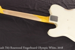 Nash T63 Rosewood Fingerboard Olympic White, 2018 Full Rear View