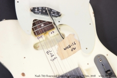 Nash T63 Rosewood Fingerboard Olympic White, 2018 Pickguard Lifted View