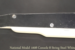 National Model 1008 Console 8 String Steel White, 1961 Full Rear View