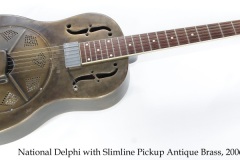 National Delphi with Slimline Pickup Antique Brass, 2006 Full Front View