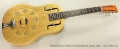 National Dueco Gold 12 Fret Resophonic Guitar, 2016 Full Front View